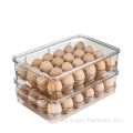 Caja de almacenamiento de huevos apilable de plástico de gran tamaño